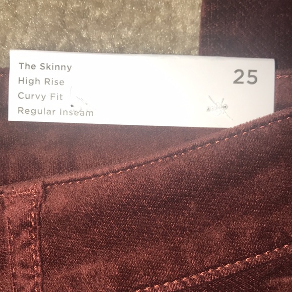 Loft plum velvet pants - Picture 4 of 9